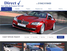 Tablet Screenshot of directcarsalesandfinance.net